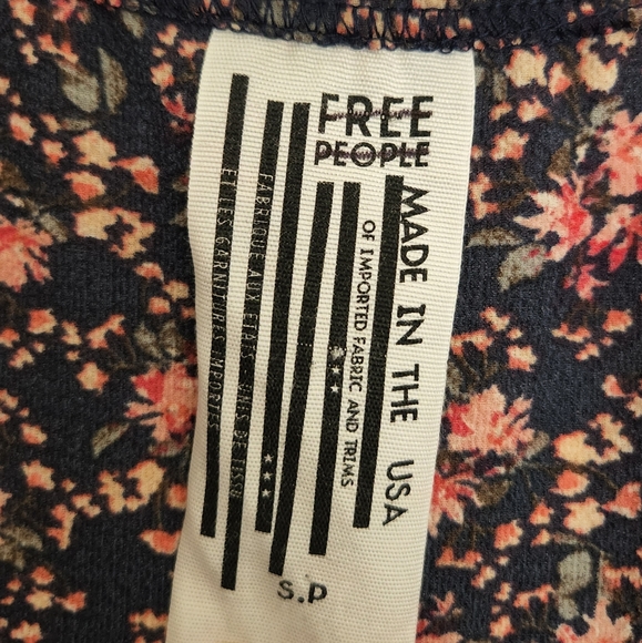 Free People Dress All My Love Floral Print Mini Wrap Dress Small - Picture 7 of 7